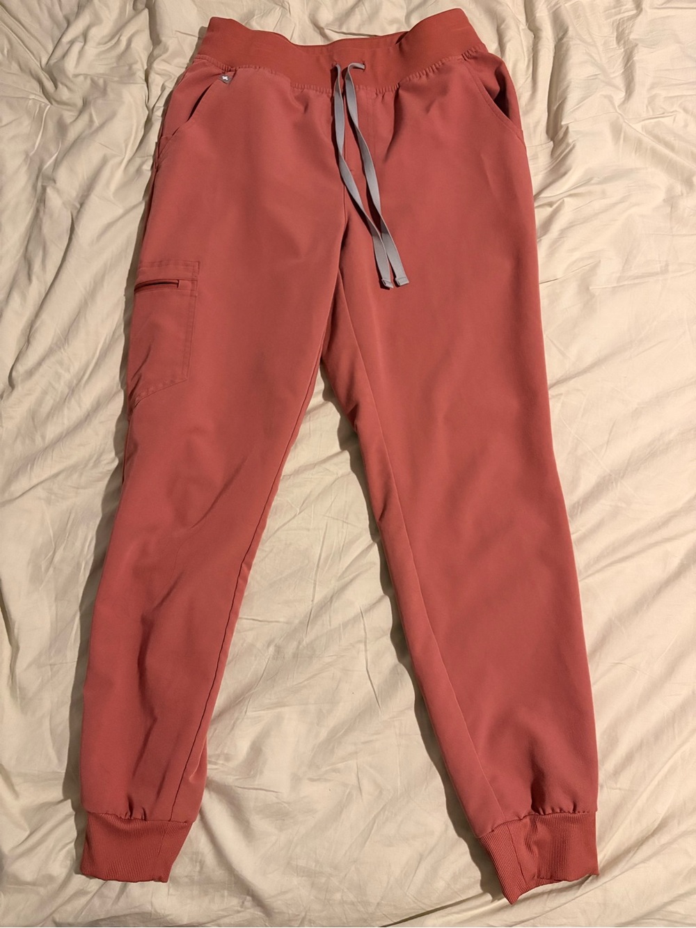 Figs Kids Dusty Coral Jogger Pants with Drawstring